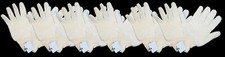 6x Ambidextrous White Cotton Blend Indsutrial Work Glove: Style 14A-1 Size: XL