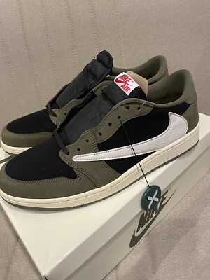  Travis Scott x Air Jordan 1 Low Black Olive 46EUR US12 CM30