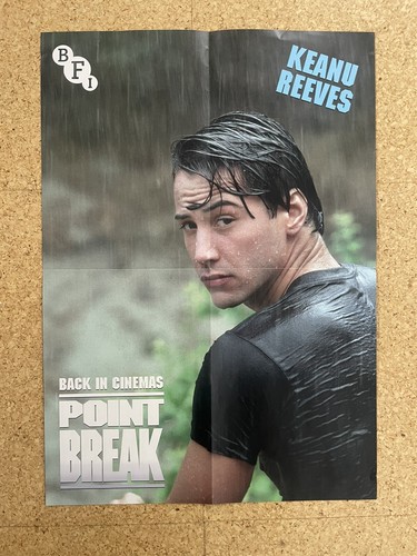 POINT BREAK ORIGINAL BFI POSTER 2024 RERELEASE DOUBLE SIDED SWAYZE - REEVES RARE - Picture 2 of 6
