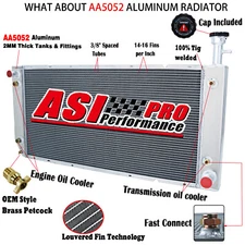 3Row Radiator For 2004-2016 Chevy Express GMC Savana 2500 3500 4500 6.0/6.6L