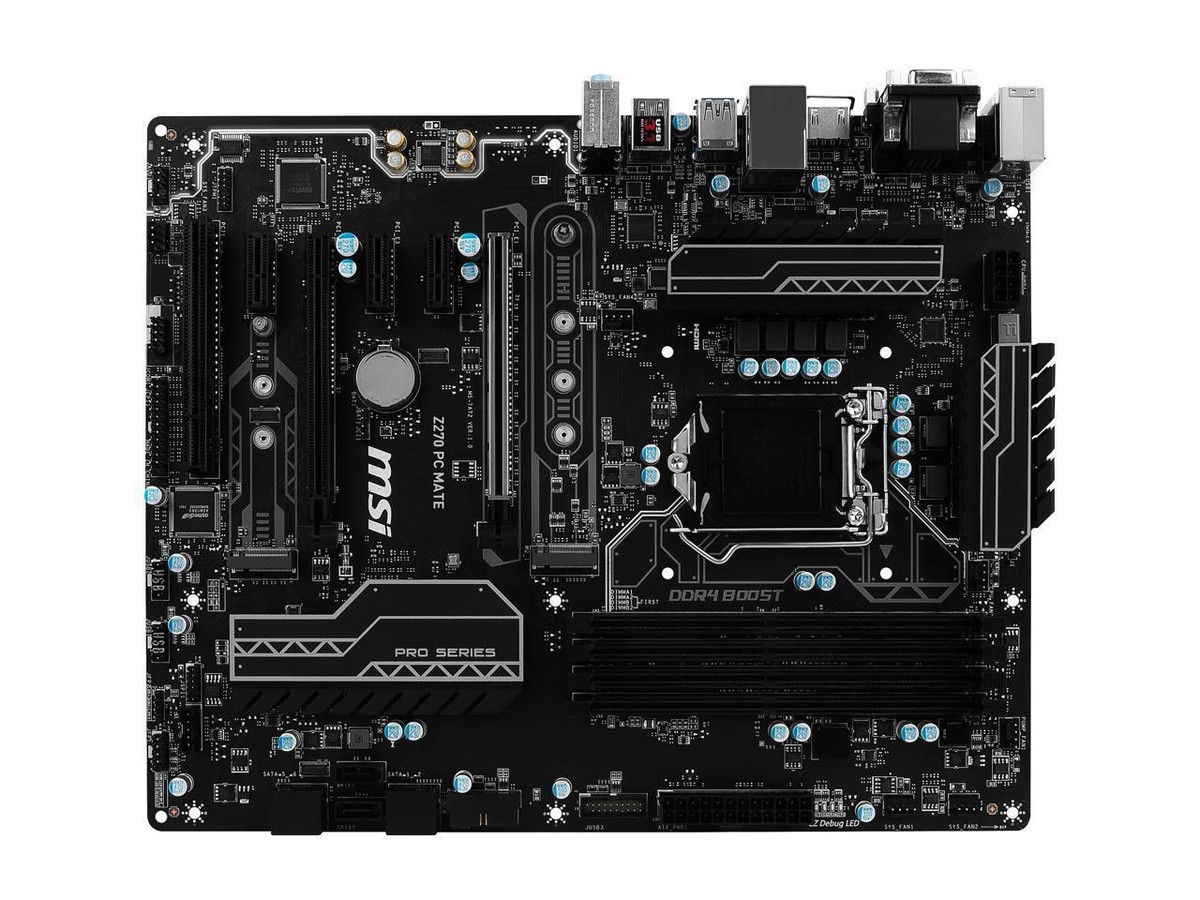 FOR MSI Z270 PC MATE Motherboard Supports 6/7th Generation DDR4 64G 1151PIN  Test