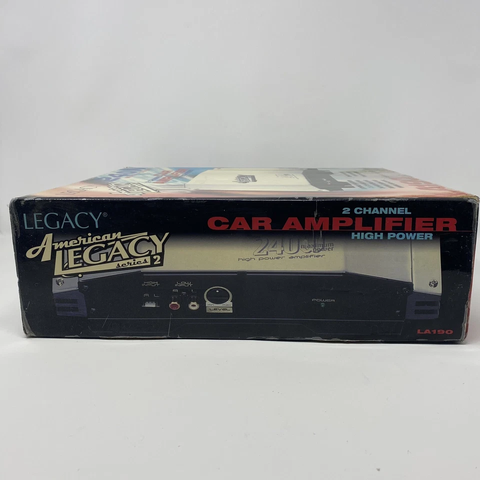 Amplificador Coche American Legacy Serie 2 LA190 Alta Potencia 240w 2 Canales Foto 3 de 4
