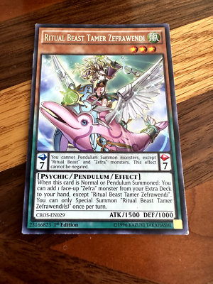 Ritual Beast Tamer Zefrawendi CROS-EN029 1st Edition Rare PL +