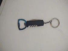Vintage Bottle Opener Corkscrew Knife Keychain