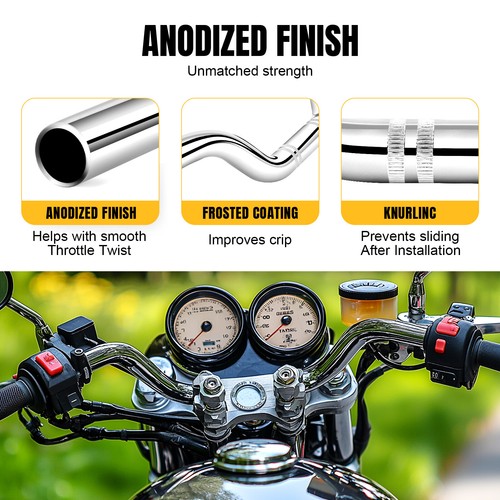 Motorcycle 1" 25mm Handlebar Tracker Drag Bar For Triumph Bonneville Speedmaster - Picture 6 of 9