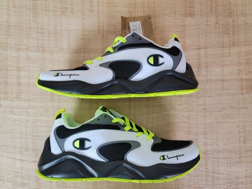 Champion Gyre Athletic Shoes Mens Size 10 Black White Neon NWT CPS10753M - Picture 5 of 10