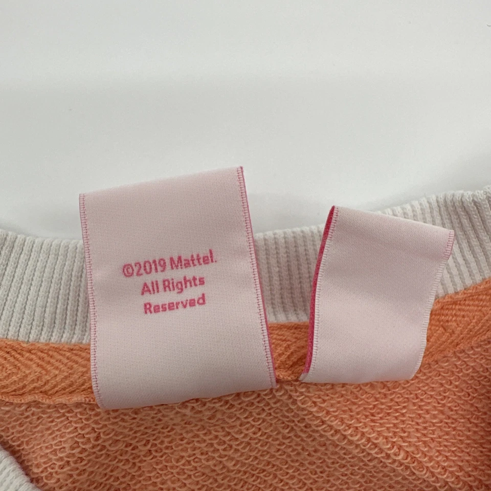 Camisa Barbie X Roxy Niña Manga Larga S 8 Blanco y Naranja Logo Gráfico..#20239 Foto 4 de 4