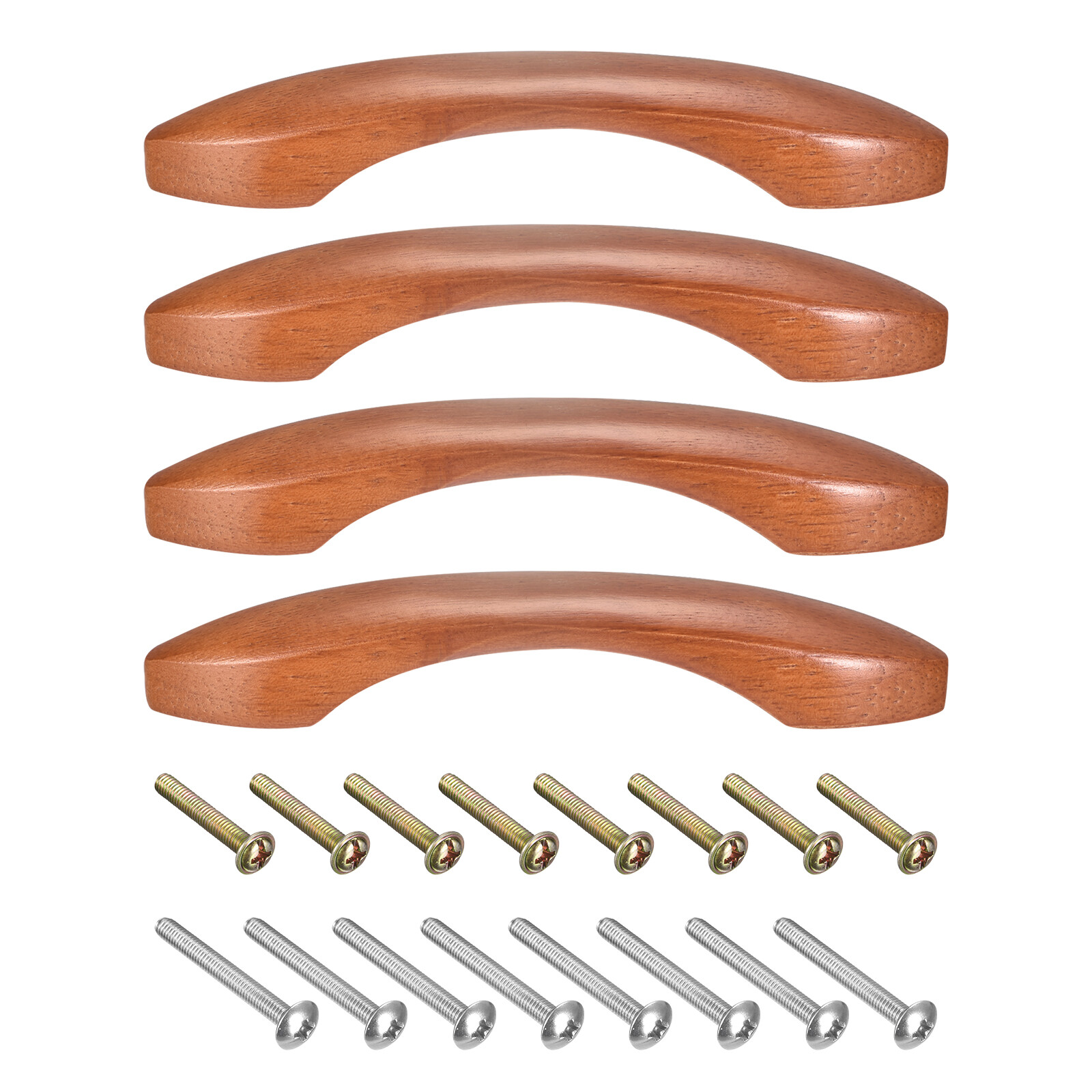 4Pcs Wood Drawer Pulls, 3.78