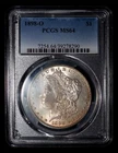 PCGS MS64 1898-O Silver Morgan Dollar - lightly toned