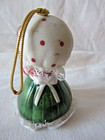 J.S.N.Y Bisque Porcelain Chimer HOLIDAY HUG A BELL Mama Bear & Baby clapper legs — photo 7