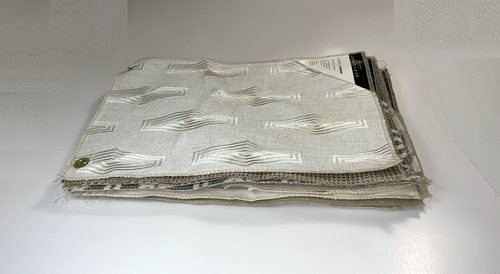 LOT 20 BERNHARDT Collection Beige White Cream FURNITURE Textile 17 x 12 " Swatch - Picture 10 of 23