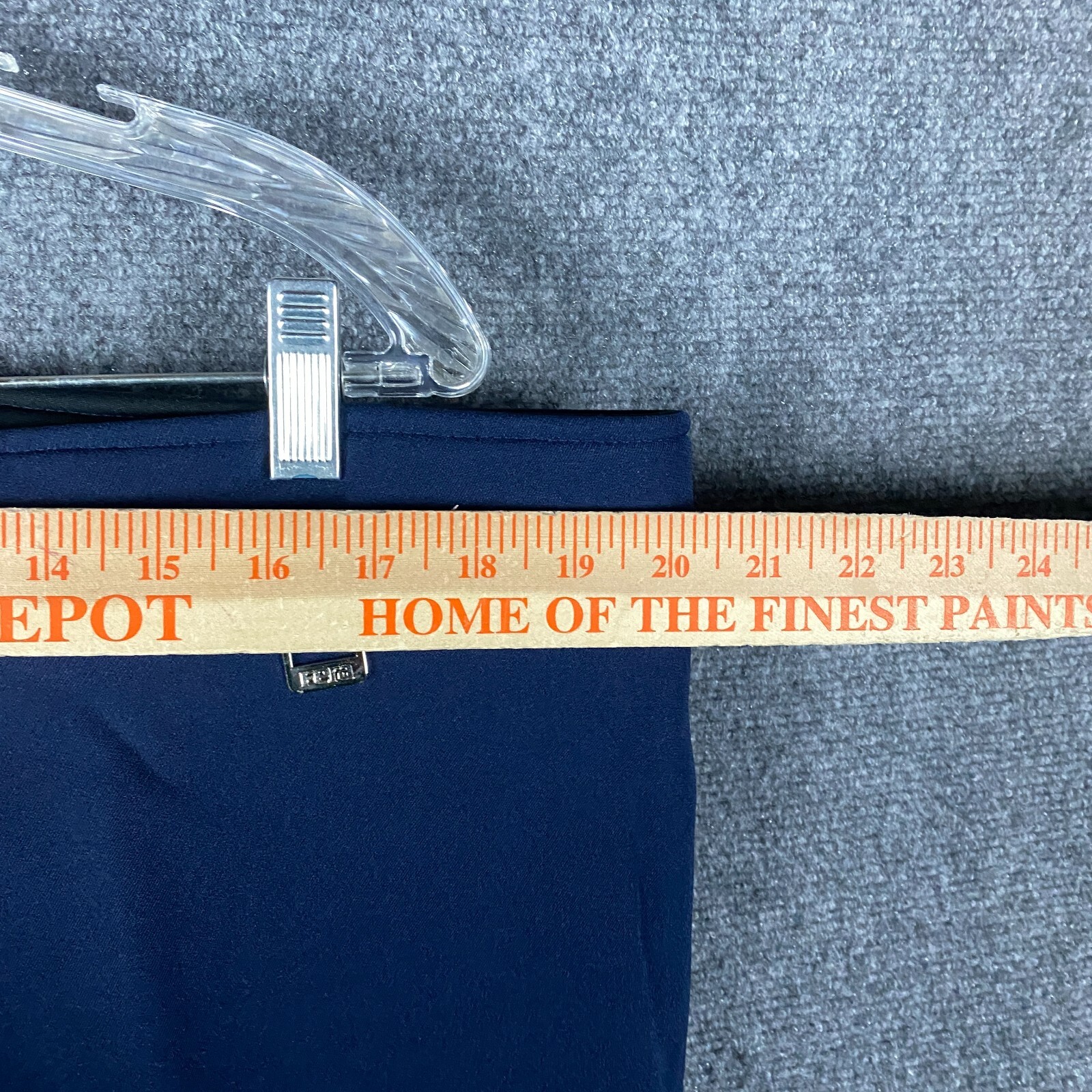 Fera Skiwear Ski Pants Men's 42R Wool Blend Adults Navy Blue Hook & Eye