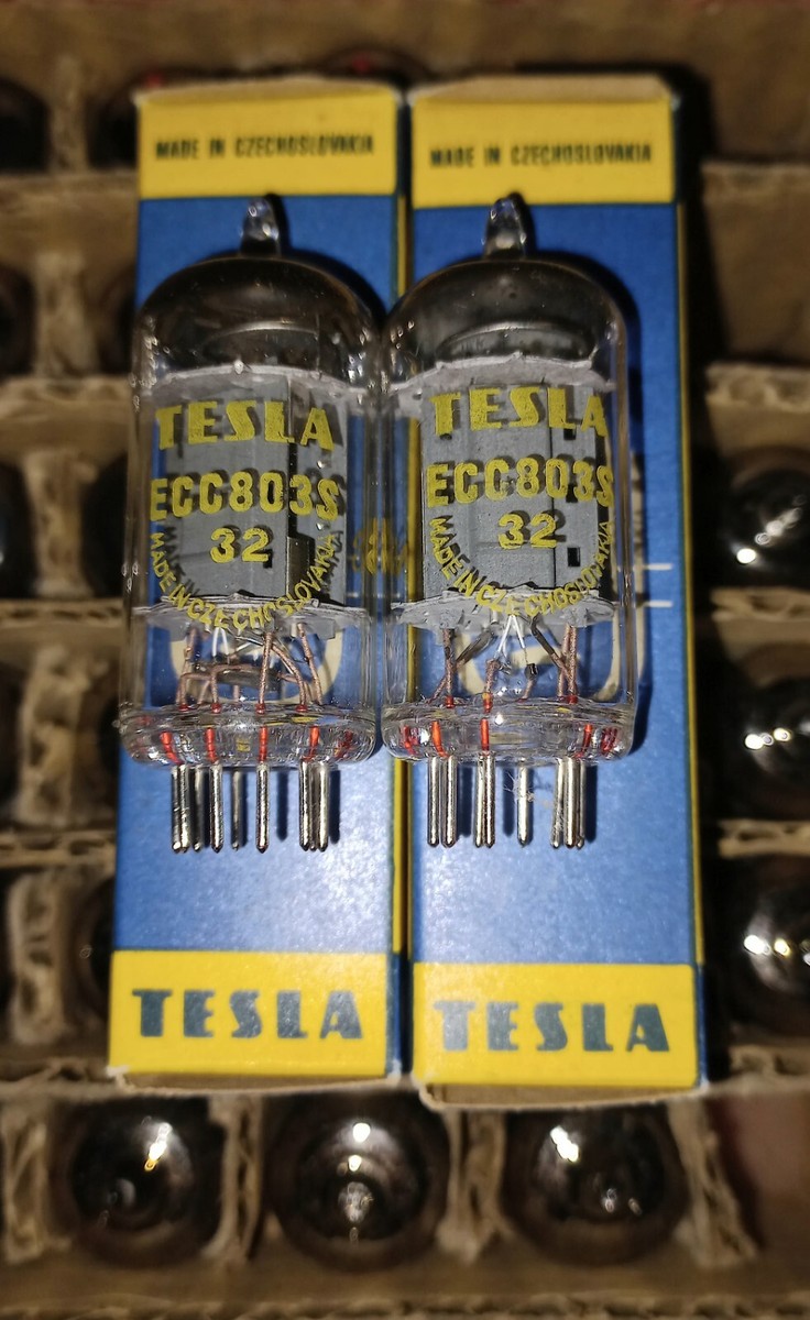 TESLA ECC803S 真空管　3本 TESLA ECC803S 真空管3本