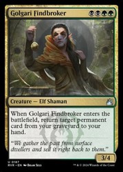 Golgari Findbroker #187 Ravnica Remastered