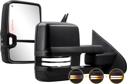 SANOOER Tow Mirrors Switchback Heated for 2003-2006 Chevy Silverado GMC Sierra