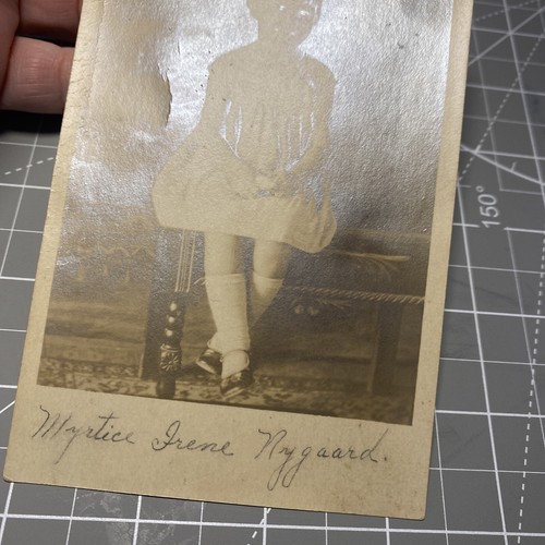 Central Texas Vintage Photo Portrait Girl In Dress Studio Pic 432 - Picture 21 of 23