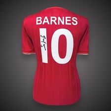 John Barnes Hand Signed Liverpool Number 10 Football Shirt With COA &pound;199