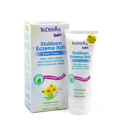 TriDerma Baby Stubborn Eczema Itch Relief Cream 2.2 oz