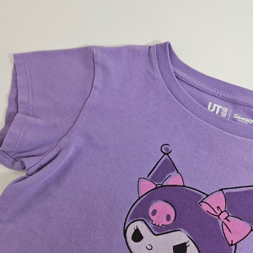Uniqlo Kids UT x Sanrio Kuromi T-Shirt Size 130 (6-8 Years) Purple - Picture 3 of 7