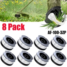 8 Pack fr BLACK+DECKER AF-100 Replacement String Weed Grass Trimmer Line Spool
