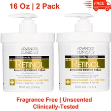 2 Pack Advanced Clinicals Retinol Body Lotion& Face Moisturizer 16OZ, Anti Aging