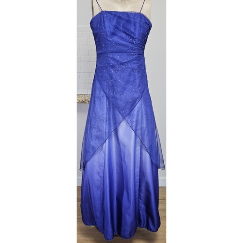 Vtg Y2K Jump Purple Ombre Satin Mesh Net Dress Fairytale Regency Whimsy Prom 5 - Picture 2 of 24