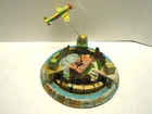 1930's Tin Windup Train & Plane Set  Marx & Co New York City . EXCELLENT & WORKS