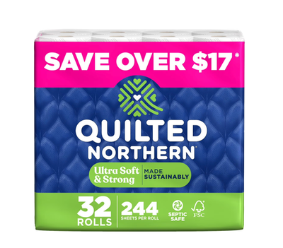 #ad Quilted Northern Ultra Soft amp; Strong 2 Ply Toilet Paper 32 rolls 244 sheets rol $26.70