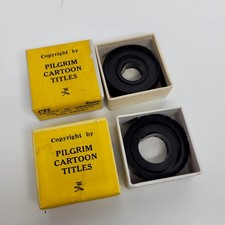 RARE Vintage 8mm Mini Pilgrim Cartoon Titles CT2 / CT3 - SEE PHOTOS