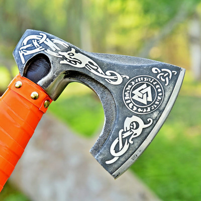 HANDMADE HUNTING HATCHET TOMAHAWK AXE CAMPING & HIKING TOOL WOOD CUTTER FARMER