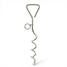 Dog Tie Out Stake, Outside Dog Leash Chain for Camping and Yard, 16'' Heavy D...
