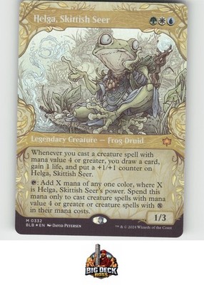 FOIL HELGA, SKITTISH SEER (SHOWCASE) BLOOMBURROW MTG NM/M