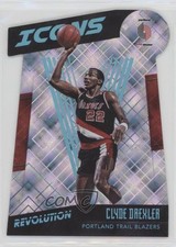 2015-16 Panini Revolution Icons Die-Cuts Cosmic 3/100 Clyde Drexler #24 HOF 1yj