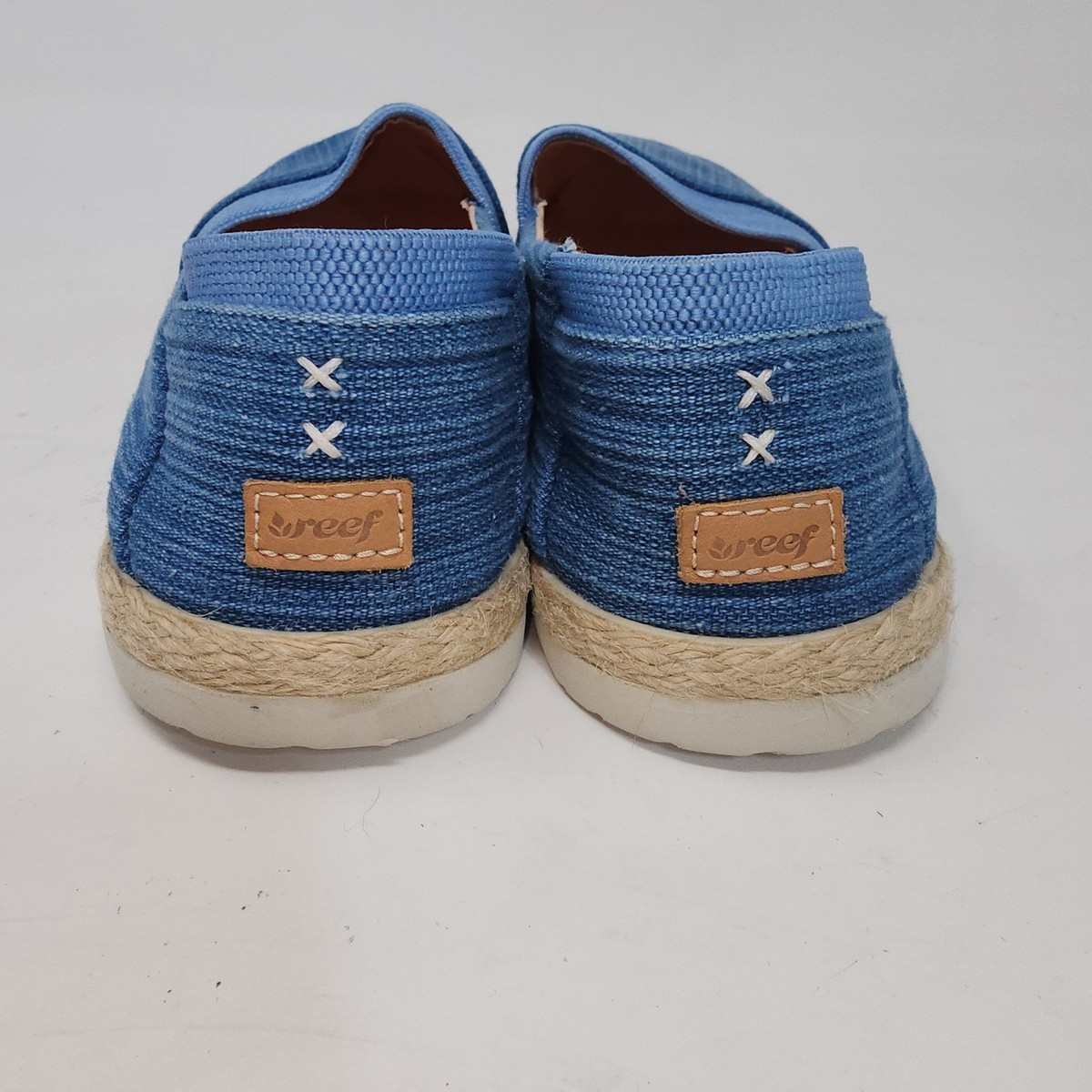 Reef Rose ES Slip On Shoes Womens 9 Blue Espadrille Textile Flats RF0A3FEC View 4