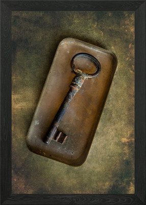I left you a key Framed Wall Art Poster Canvas Print Picture