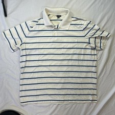 Cherokee Men's White and Blue Polo-shirt