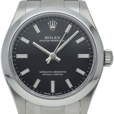 ROLEX Oyster Perpetual 31 Watch 277200 Stainless Steel mensWatch black USED