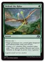 Defend the Rider 157 Uncommon Aetherdrift
