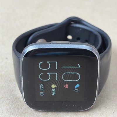 SCREEN BURN Fitbit Versa 2 Fitness Activity Tracker Watch FB507 w/ Band Tested