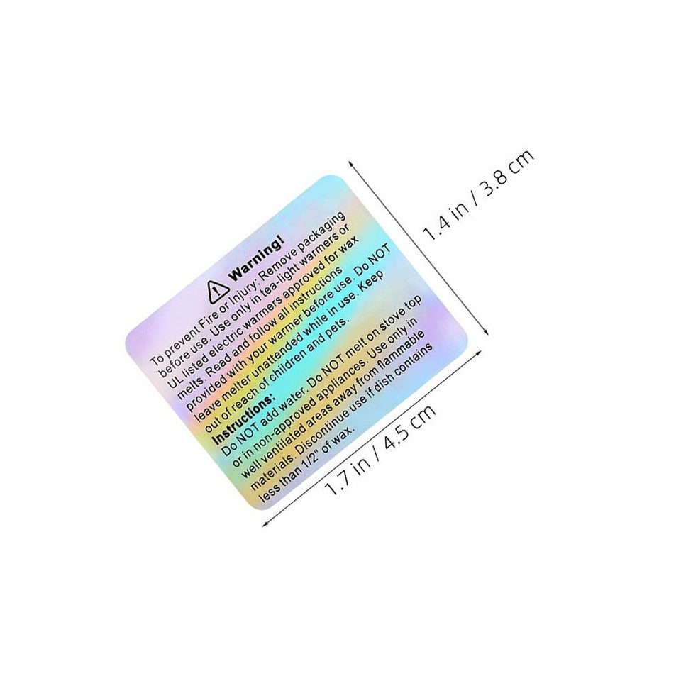 Container Warning Signs 2 Rolls Candle Container Warning Jar Safety Stickers Adhesive Labels ...