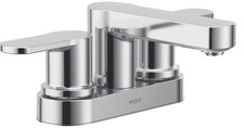 Moen 84015 Laris Two-Handle 4 Centerset Modern Bathroom Faucet - Chrome NEW