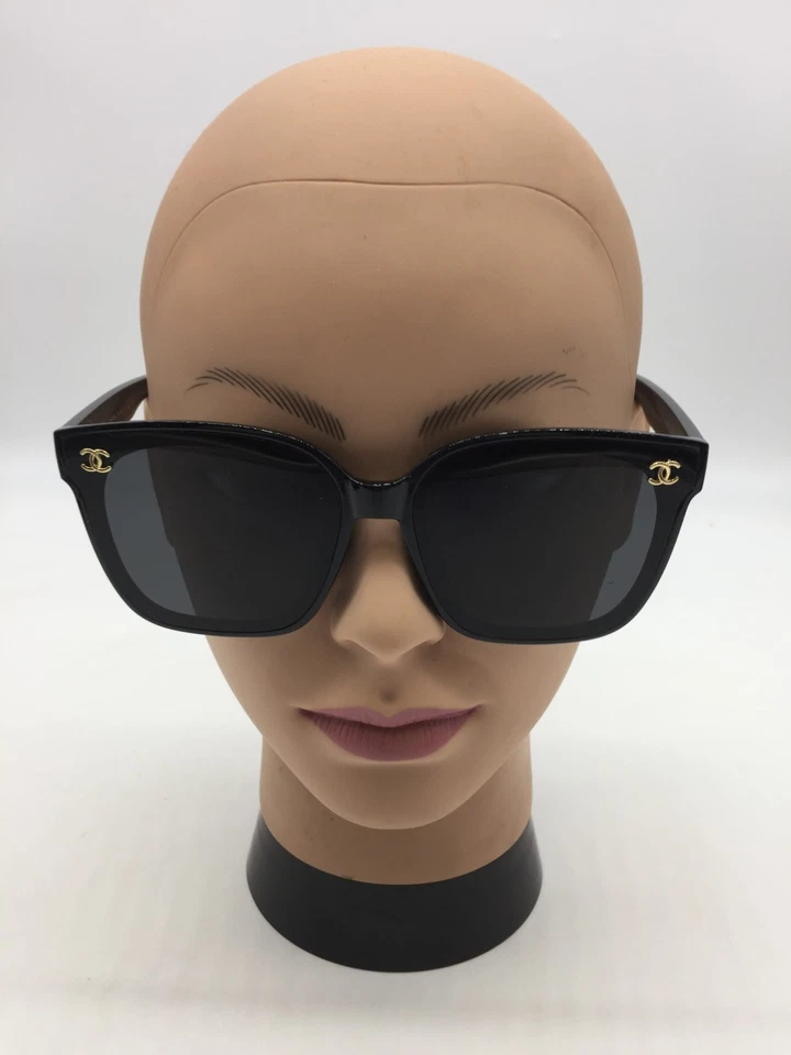 Gafas de sol Chanel para mujer con montura completa marco negro de moda 60-15-134 lentes negras Foto 2 de 4