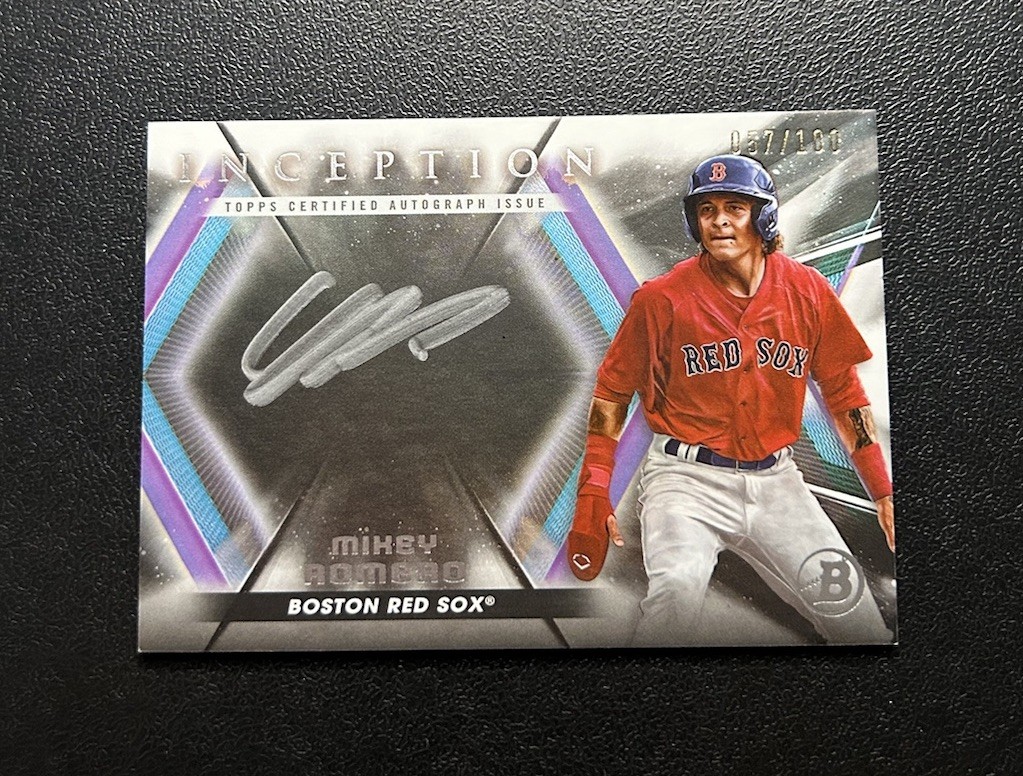 2023 Bowman Inception Mikey Romero Silver Signings Auto 57/100 #ISS-MR