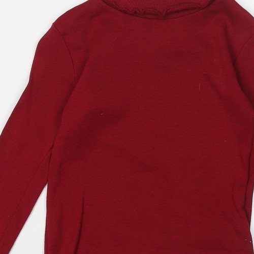 SoulCal & Co Girls Red Long Sleeve Top 4-5 Years - Picture 12 of 12