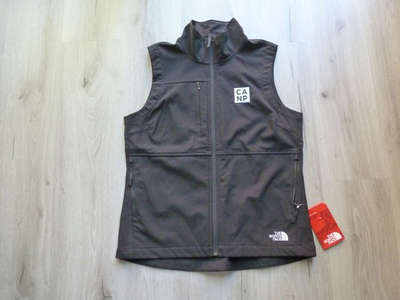 #ad #ad NWT The North Face Womens Black Ridge Wall Softshell Full Zip Vest M CA NP Logo $26.99