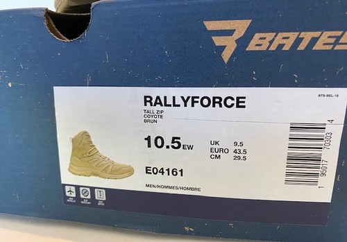 Men's Bates Rally Force Tall Side-Zip Boots Coyote Desert 10.5 EW Extra Wide EE - Picture 10 of 10