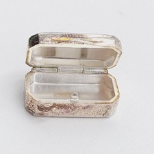 Alte Pillen Silber Dose Massive 800 Pillendose Schlicht Schmuckdose Italien 