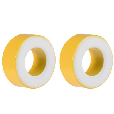 2pcs 14.2x27.3x11mm Iron Powder Ferrite Core, Toroidal Core, Yellow