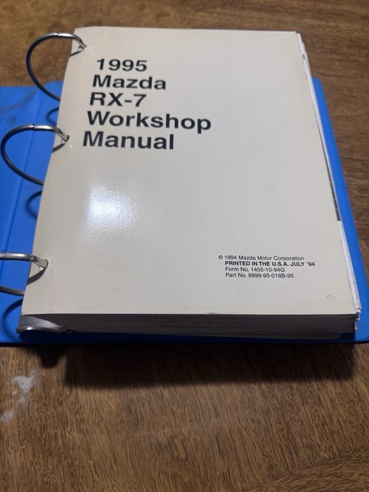 Auténtico Mazda Rx-7 1995 manual de taller Foto 4 de 4