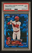 2023 Topps Chrome Sapphire Jordan Walker RC Cardinals #344 PSA 9 MINT